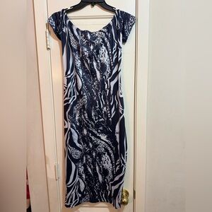 Elegant Black and White Women's Dress